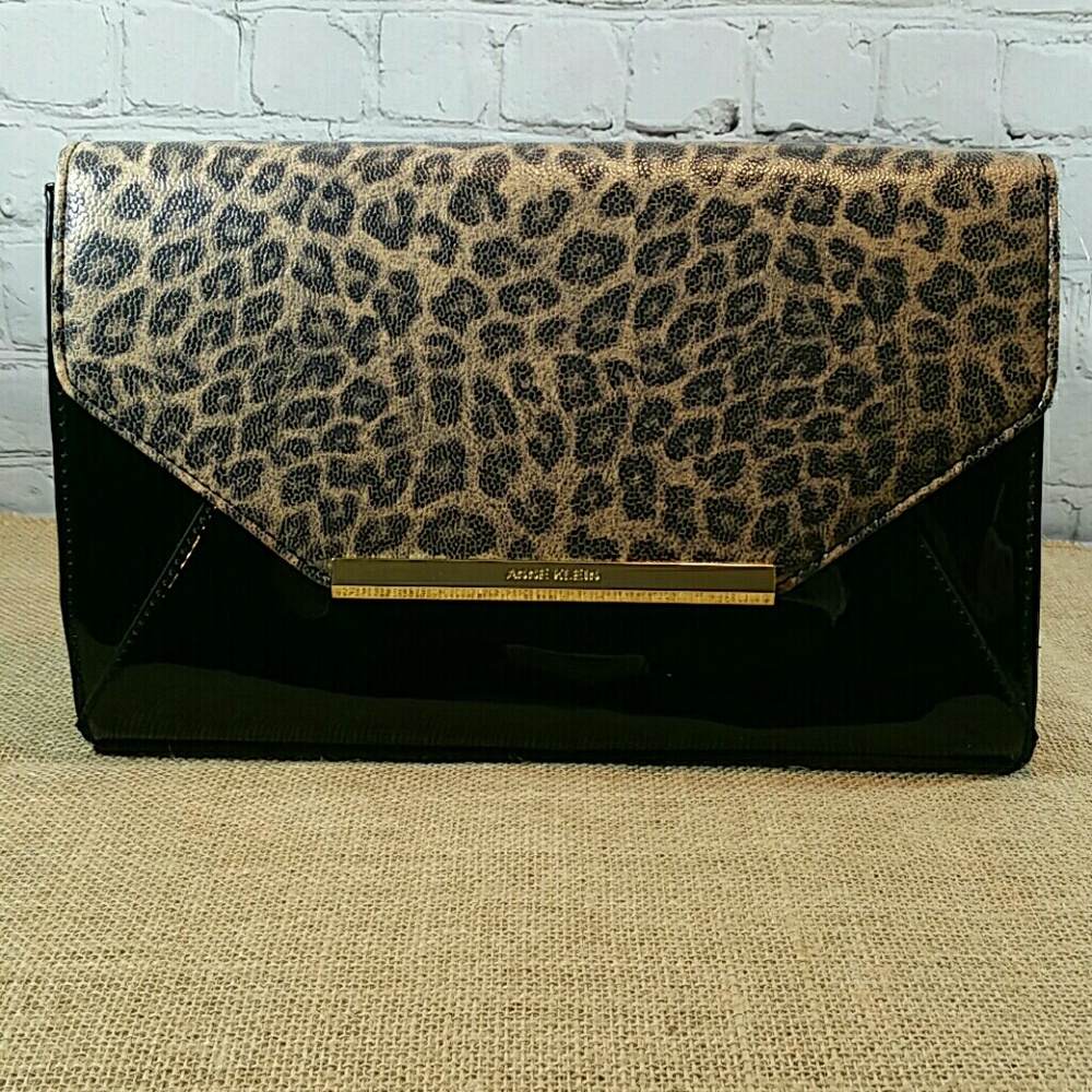 Anne Klein Leopard Print Clutch Purse